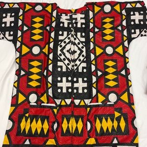 African Ghana Kaftan Tunic open top with pants